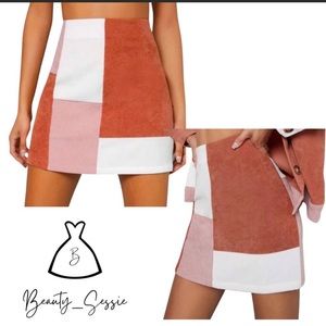 Colorblock Skirt